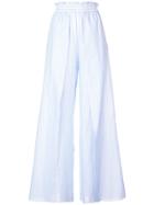 Jonathan Simkhai Striped Cotton Fisherman Pant - Blue