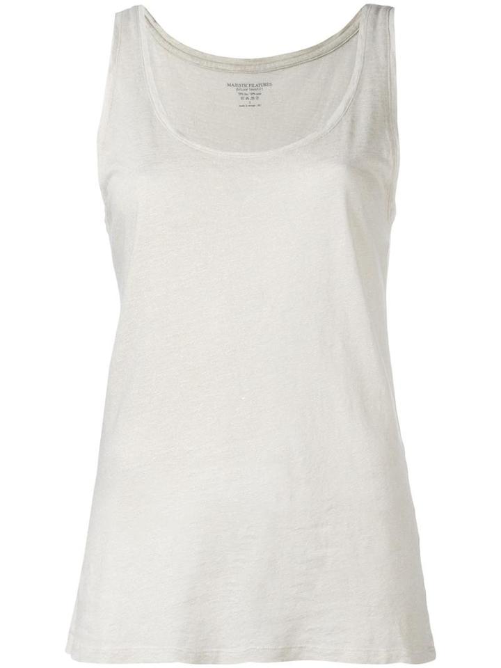 Majestic Filatures Classic Tank, Women's, Size: Iv, Nude/neutrals, Linen/flax/silk