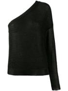 Roberto Collina Ribbed Design Knitted Top - Black