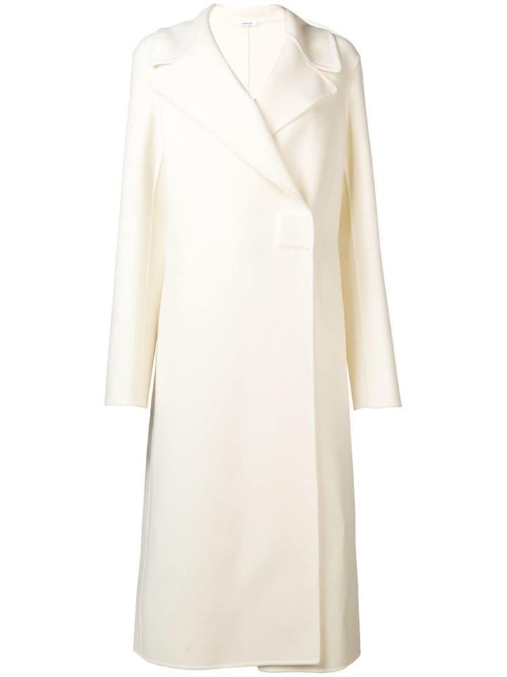 Jil Sander Double-breasted Midi Coat - White