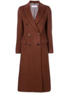 Peserico Double-breasted Coat - Brown