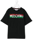 Moschino Kids Teen Logo Printed Maxi T-shirt - Blue