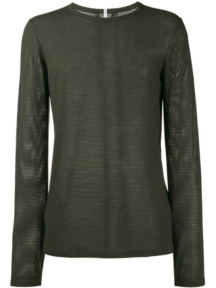 Lot78 Mesh Long Sleeve T-shirt - Green