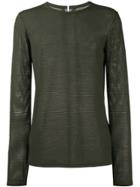 Lot78 Mesh Long Sleeve T-shirt - Green