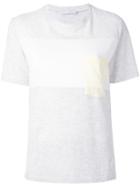 Fabiana Filippi - Pocket T-shirt - Women - Silk/cotton/elastodiene - 46, Grey, Silk/cotton/elastodiene