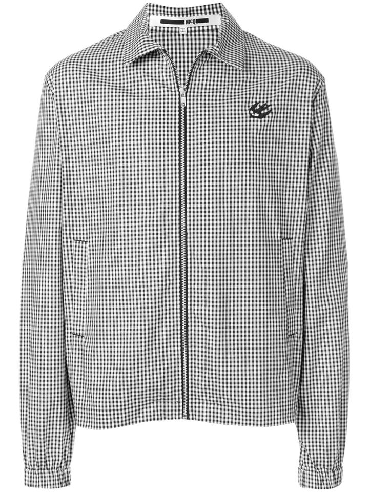 Mcq Alexander Mcqueen Gingham Jacket - White