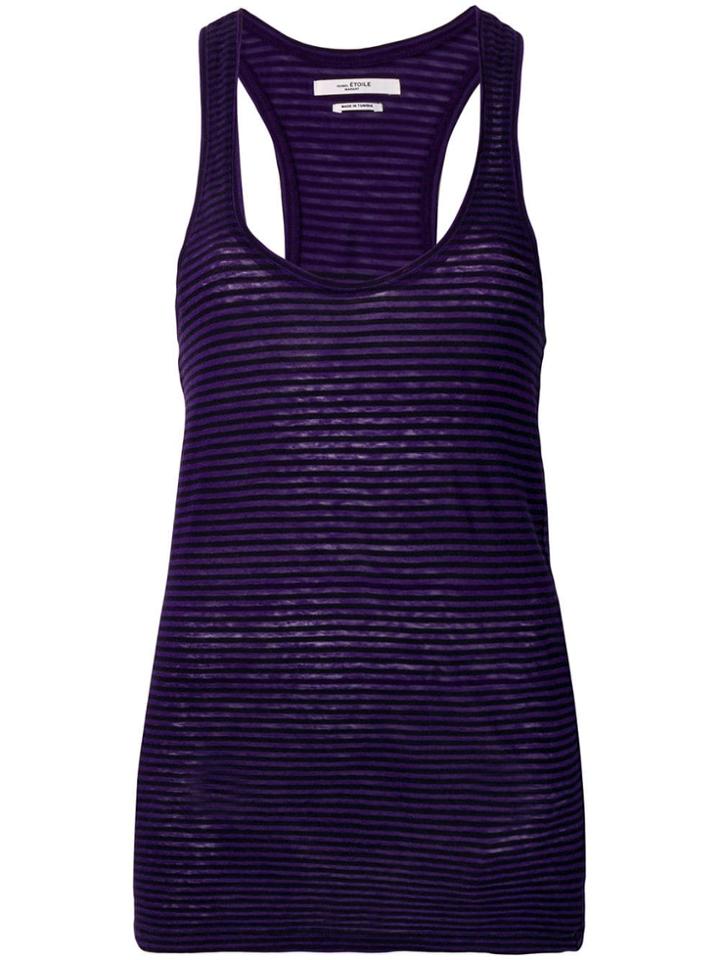 Isabel Marant Étoile U-neck Fitted Top - Purple