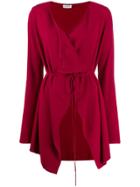 Liu Jo Wrap-style Cardi-coat - Red