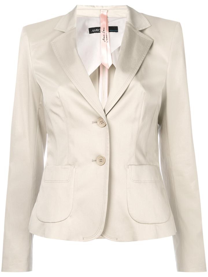 Marc Cain Patch Pocket Blazer - Nude & Neutrals