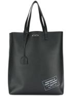 Saint Laurent Logo Patch Tote - Black