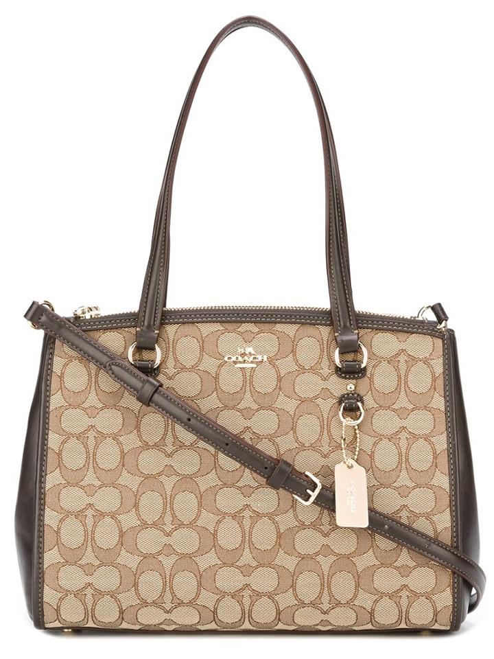 Coach Signature Jacquard Shoulder Bag