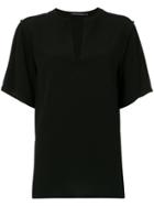Reinaldo Lourenço Open Neck Blouse - Black