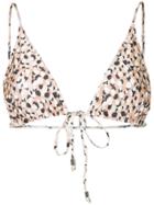 Suboo Leopard Print Bikini Top - Yellow & Orange