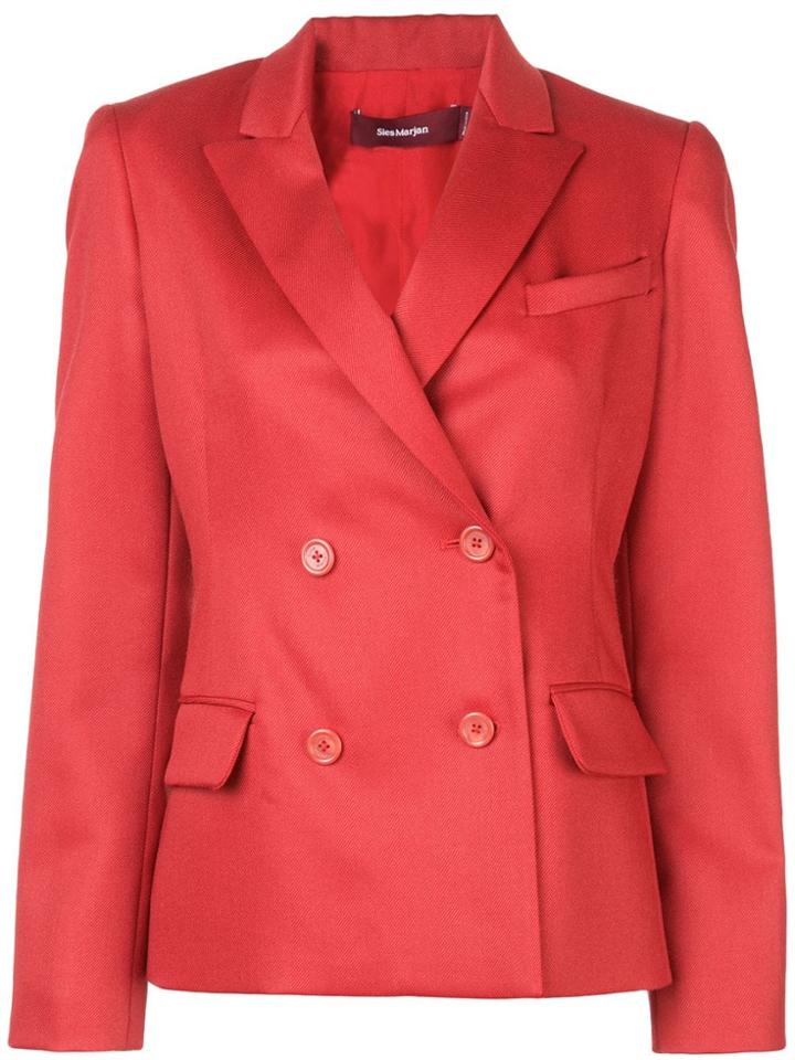 Sies Marjan Double-breasted Blazer - Red