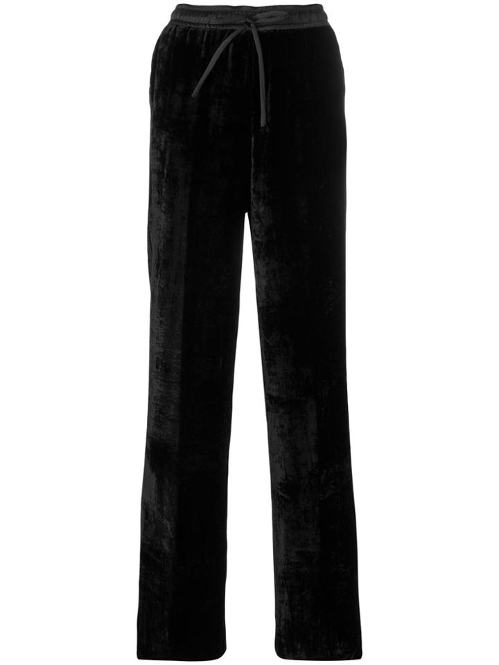 P.a.r.o.s.h. Velvet Track Pants - Black