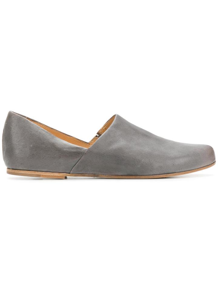 Ink Pointed Tip Pumps - Grey