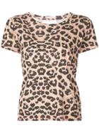 Mother Leopard Print T-shirt - Brown