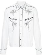 Takahiromiyashita The Soloist Piping Detail Embroidered Shirt - White