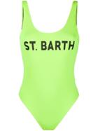 Mc2 Saint Barth Lora Logo Swimsuit - Yellow