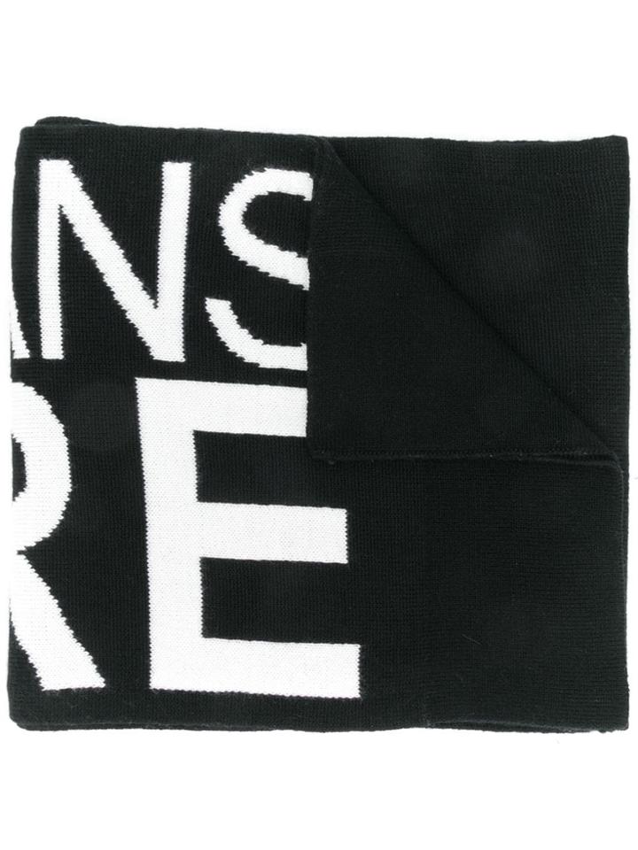 Versace Jeans Couture Knit Scarf - Black