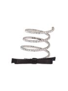 Miu Miu Embellished Coil Bracelet - Black