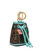 Fendi Mon Tresor Micro Bucket Bag Charm - Brown