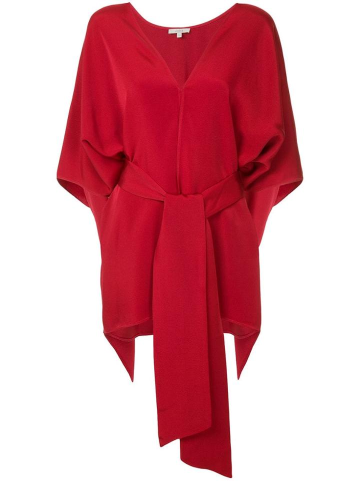 Layeur Tie Fastening Blouse - Red