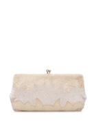 Gucci Pre-owned 1960's Bead Embroidery Clutch - White