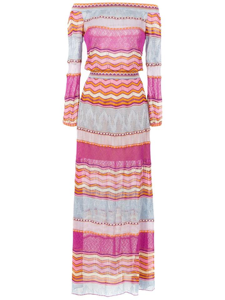 Cecilia Prado Long Tais Dress - Pink & Purple
