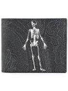 Etro Skeleton Print Bifold Wallet - Black