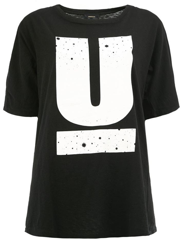 Undercover Logo Print T-shirt, Women's, Black, Cotton