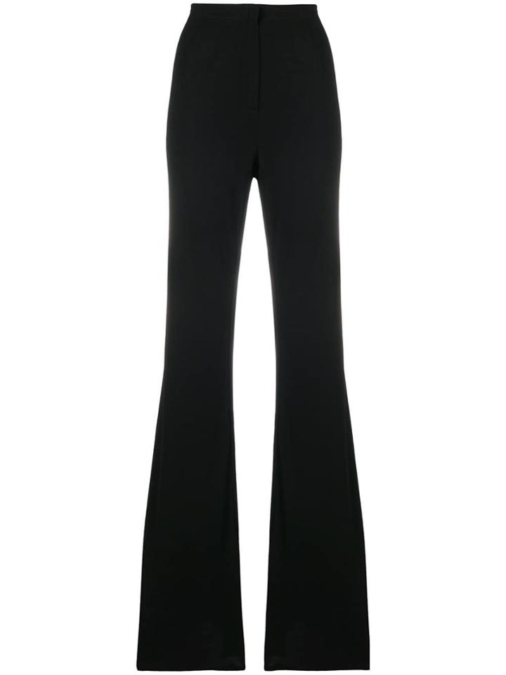 Marni Flared High Waisted Trousers - Black