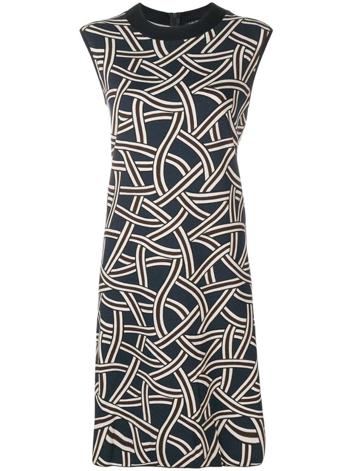 's Max Mara Geometric Print T-shirt Dress - Blue