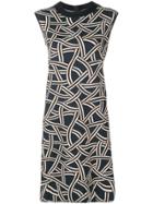 's Max Mara Geometric Print T-shirt Dress - Blue