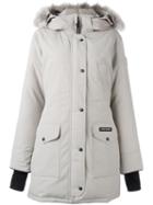 Canada Goose Hood Detail Parka Coat, Women's, Size: Xs, Grey, Polyester/cotton/nylon/feather Down