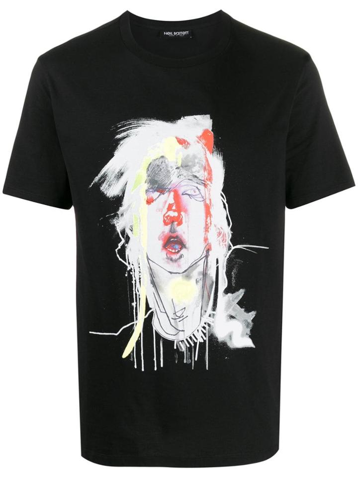 Neil Barrett Relaxed-fit Printed T-shirt - Black