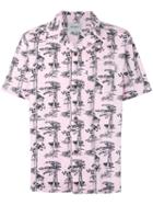 Carhartt - Pine Tree Print Shirt - Men - Cotton - L, Pink/purple, Cotton