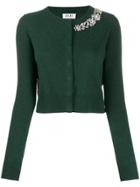 Liu Jo Embellished Cardigan - Green