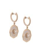 Marlo Laz 14kt Gold Je Porte Bonheur Petit Diamond Earrings - Yellow &