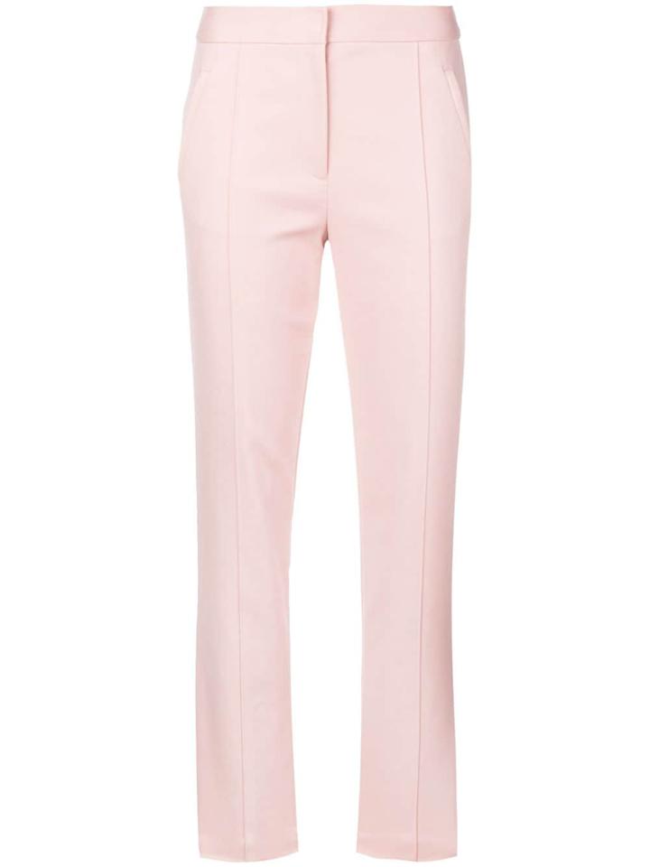 Tory Burch Mid-rise Tailored Trousers - Pink & Purple