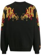 Maharishi Dragon Embroidered Sweatshirt - Black
