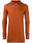 Rick Owens Fitted Hoodie - Yellow & Orange