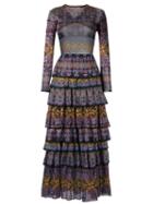 Knit Maxi Dress - Women - Viscose - M, Pink/purple, Viscose, Cecilia Prado