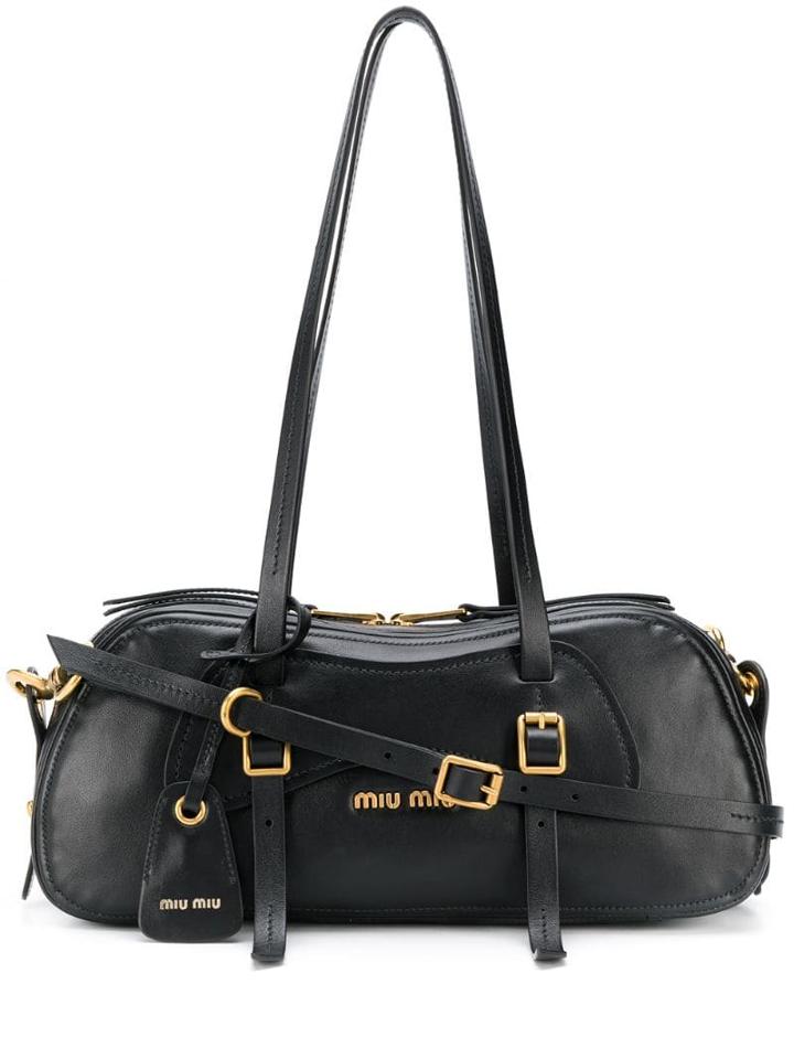 Miu Miu Saddle Shoulder Bag - Black