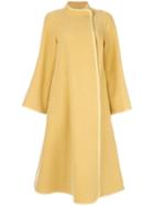 Chloé - Flared Oversized Coat - Women - Polyamide/virgin Wool - 36, Nude/neutrals, Polyamide/virgin Wool