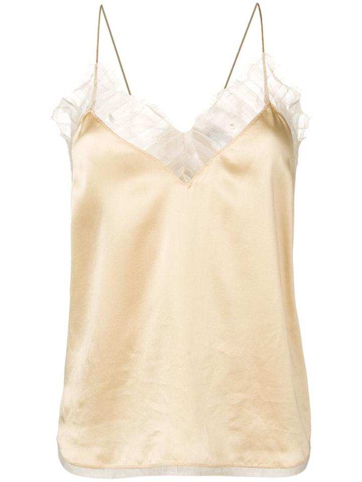 Iro Lace Trim Vest Top - Gold