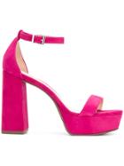 Schutz Platform Sandals - Pink & Purple