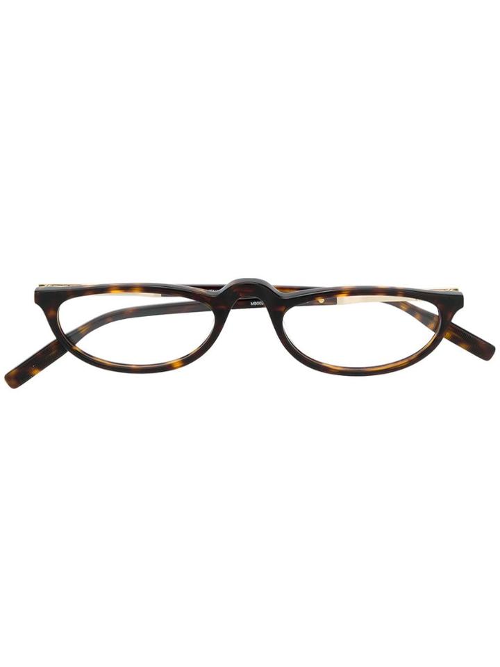Montblanc Cat-eye Frame Glasses - Brown