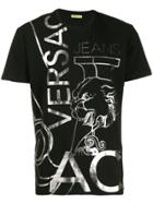 Versace Jeans Metallic Print T-shirt - Black
