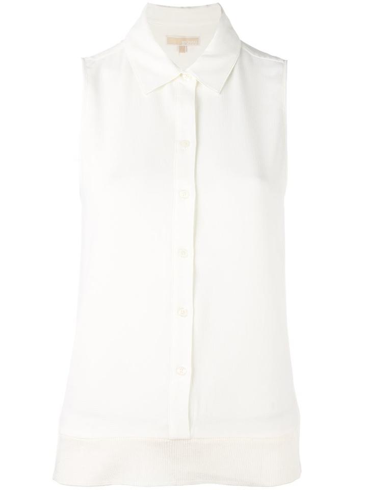 Michael Michael Kors Sleeveless Button Down Shirt